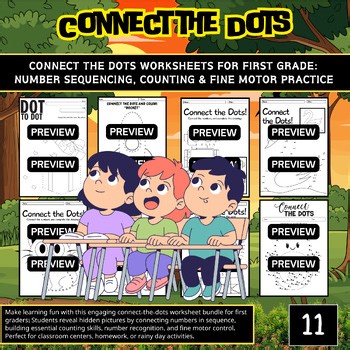 Connect the Dots for First Grade: Number Sequencing, Counting & Fine Motor