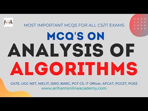 Analysis Of Algorithms | MCQs On Basic Concepts Of Algorithms | Imp For All Computer Science Exams