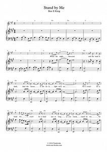 Stand by Me (Easy Level) (Ben E. King) - Piano Sheet Music