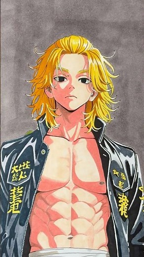 Day 3 - Mikey Drawing 🔥 | Tokyo Revengers | Hill Arts #shorts #drawing