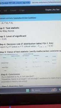 Chap 11 Analysis of Varience One-way ANOVA