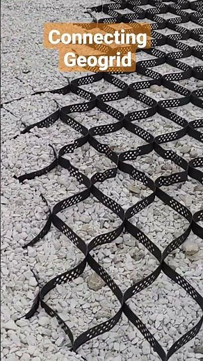 Using geogrid on driveway. connecting grids together. using 3pt bucket scoop to fill