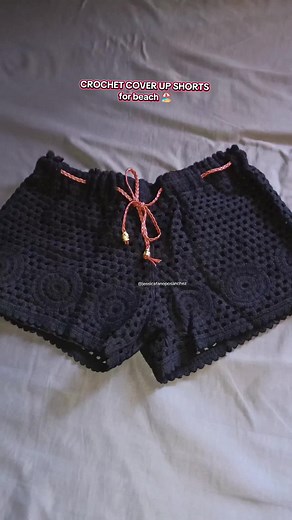 Crochet Cover Up Shorts para sa Beach ngayong Summer