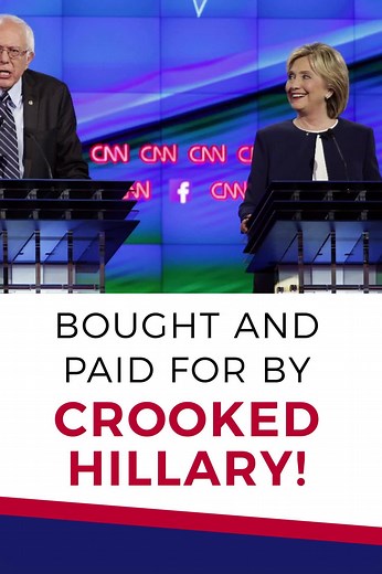 1.9M views · 69K reactions | Crooked Hillary bought the DNC & then stole the Democratic Primary from Crazy Bernie! At some point the Justice Department, and the FBI, must do what is right and proper. The American public deserves it! | Donald J. Trump | Facebook