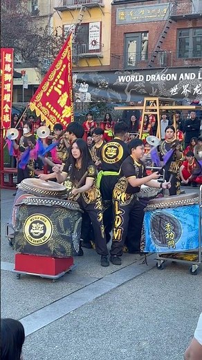 Lion Dance Drumming in Chinatown San Francisco