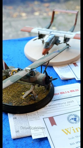 Winner build of Airfix Lysander kit in Telford #modelaircraft #ww2 #scalemodel #aircraftmodel