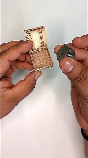 Easiest Coins Container Box Money Origami | shorts