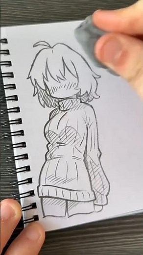 Cute Anime Girl Sketches 👧✏️ | Easy & Aesthetic Drawing Tutorial