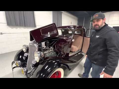 1933 Ford Model 40 Deluxe 3-Window Coupe Walk Around and Start Up