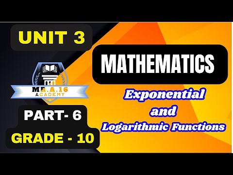 MATH GRADE 10 UNIT 3 PART 6/ PROPERTIES OF LOGARITHMS: RULES WITH EXAMPLES & EXERCISES 3.10 AND 3.11