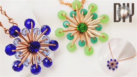 DIY Fireworks Pendant 🎆 Brooch or Earrings, How to make a dazzling pendant 992