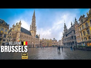 Brussels, Belgium 🇧🇪 Walking Tour in the Historic Centre【4K HDR】| 2024