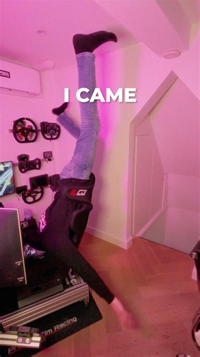 A perfectly normal sim racing session. 😅