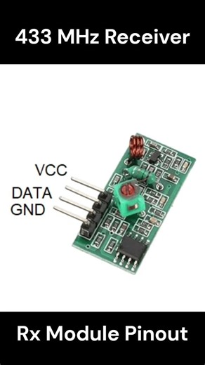 433MHz Transmitter & Receiver Module Pinout #electronicsengineering #electronic #scienceproject