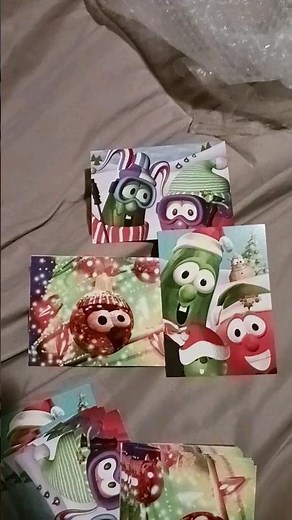 VeggieTales Christmas Cards Unboxing! #youtubeshorts #comedy
