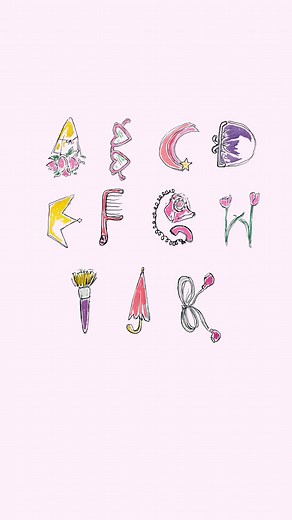 Girly Handwriting Tutorial: Letters A to K