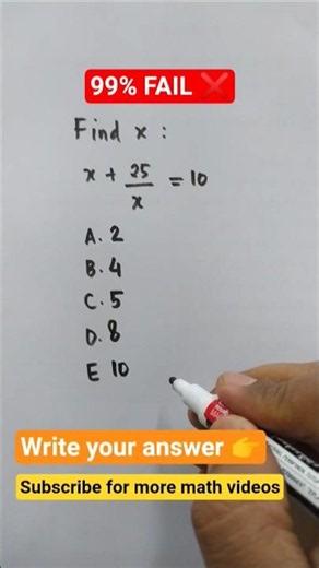 99% People Overthink This Math Problem 😳🔥