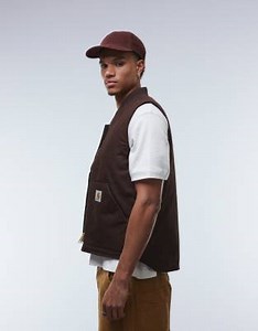 Carhartt WIP classic vest in brown | ASOS