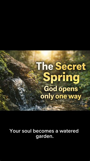 The secret spring #jesus #motivation #dailydevotional #godspromises #bibleverse #shorts