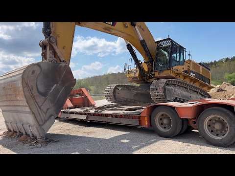 Relocating On Site Two Caterpillar 385C Excavators - Labrianidis-Fasoulas 4k