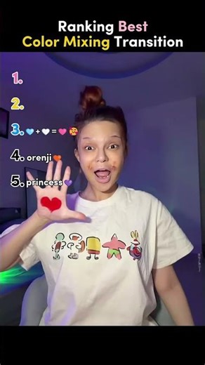 Ranking Best Color Mixing Transition✨ #tiktok #trending