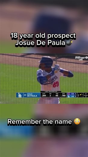 Josue De Paula has gottan Yordan comparisons 👀remember the name‼️ #fyp #dodgers #mlb #prospect #homerum