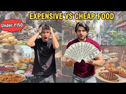 ₹1500 vs ₹150 Food Challenge 🔥 Who Ate Better in Delhi?