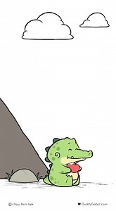 1.6M views · 20K reactions | Apple Time  • Story and Animation by Chow Hon Lam. #BuddyGator #positivevibes #heartwarming #Comics #漫畫 #aww #挿し絵 #Alligator #cute #Gator #comic #animals #comicstrips #animation #animations #Reel #Apple | Buddy Gator | Facebook