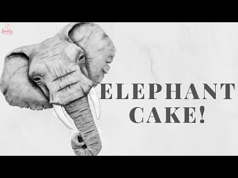 Hyper Realistic Elephant Animal Cake Tutorial! | Lion King Cakes