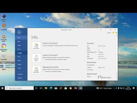 How to create and save a Microsoft word document