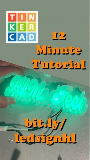 Make a Terrific Tinkercad LED Sign using SVG via Canva in about 10 minutes!