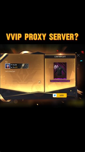 GIFT SENDING VIP PROXY SERVER HOW TO DOWNLOAD 🎁💎 #freefire