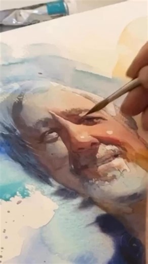 A masterclass in watercolor control and spontaneity. Notice how the artist lets pigment flow freely yet anchors form with confident edges. The transparent washes suggest light and air, while subtle temperature shifts in the skin bring warmth to the portrait. A reminder that restraint often reveals more than precision. Via: @paolaportfolio 🖼️ Art by: @eudeswatercolor Remarks by: @artartluther #artworkanalysis #paolaluther #watercolorportrait #paintingprocess #artlesson Art Lessons: @therealateli
