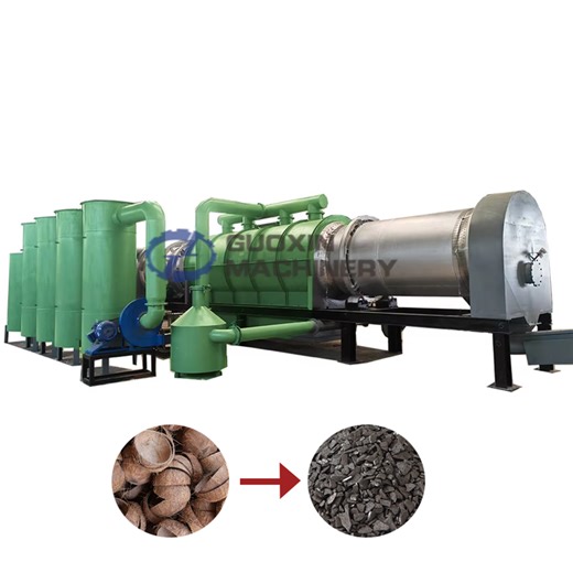 High Temperature Energy Saving Carbonize Furnace Continuous Rotary Charcoal Furnace Coconut Shell Carbonize Stove Machine