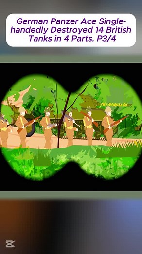 German Panzer Ace Single-handedly Destroyed 14 British Tanks in 15 minutes #history