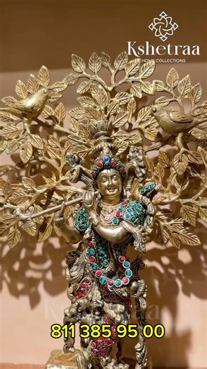 Kshetraa Home Collections- Traditionally Yours ✨ on Instagram: "Standing Kalpavriksha Tree 🌲 Price : 9950+shipping Height :19 Inches Width :16 Inches Weight :4.5 kg Kshetraa Home Collections For orders :8113859500/7025961782 #kshetraa #krishna #traditional #decor #home #homecollections #kshetraahomecollections"