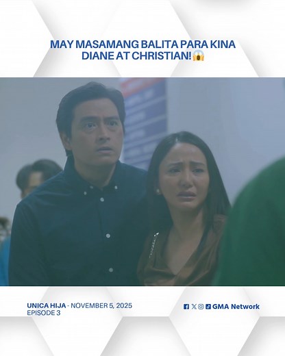 107K views · 3.5K reactions | #UnicaHija #Highlights: May bad news na sasalubong kina Diane at Christian! For more ‘Unica Hija’ updates, visit gmanetwork.com/UnicaHija. | GMA Drama | Facebook