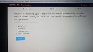 Which of the following types of documents, available in iQMS Wi... | Filo