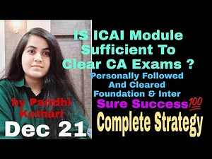Is ICAI Module Sufficient To Clear CA Exams | Exam Tips And Strategy | CA Learners