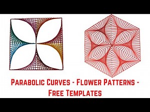 Parabolic Curves - Flower Pattern - Free worksheets - Free Templates