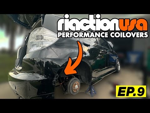 RIACTION COILOVERS INSTALL! - Honda Fit Build Series (EP.9)