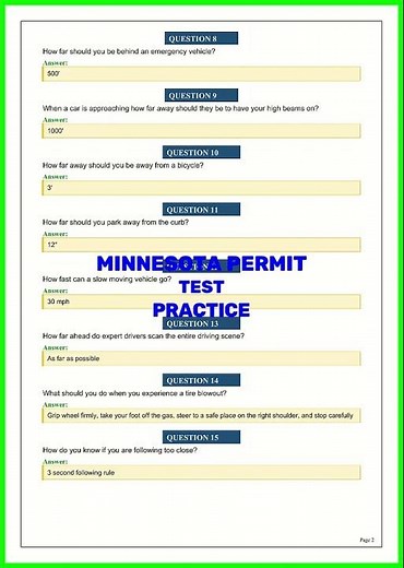 MINNESOTA PERMIT TEST PRACTICE video