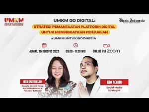 UMKM UNTUK INDONESIA - Strategi Pemanfaatan Platform Digital untuk Meningkatkan Penjualan