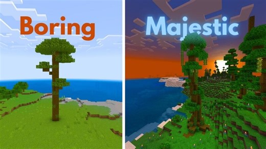 Instant Fancy Jungle Trees in Vanilla Minecraft | Command Creation Minecraft Map