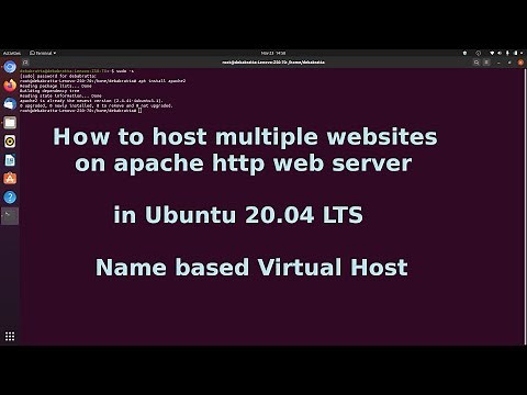 How to host multiple website on apache http server on Ubuntu | Configure Name based Virtual Host