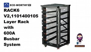 ECO-WORTHY RACK6 V2,1101400105 Layer Rack with 600A Busbar System User Manual
