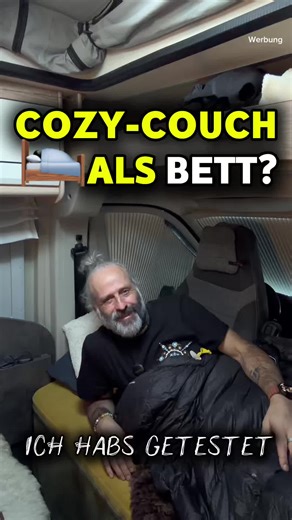 Cozy Couch im Camper: Schlaftest und Erfahrungen