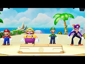 Mario Party 10 Coin Challenge #9 Mario vs Wario vs Luigi vs Waluigi