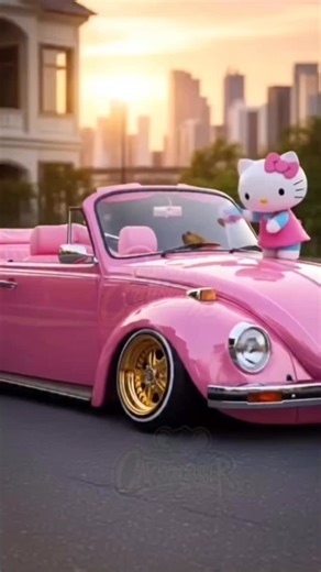Cartooncruiser Lowrider on Instagram: "Hello kitty throwback ai #throwback #ai #hellokity #lowrider #oldies #pink #cartooncruiser93"