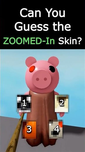 Can YOU Guess the ZOOMED in Piggy Skin?